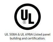 UL Listed and Certified - Industrial Electrical Control Panels and Systems