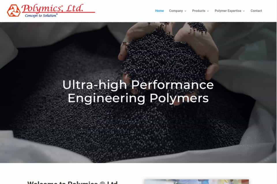 Polymics,® Ltd. is the world’s premier developer and manufacturer of ultra-high performance engineering polymers. 